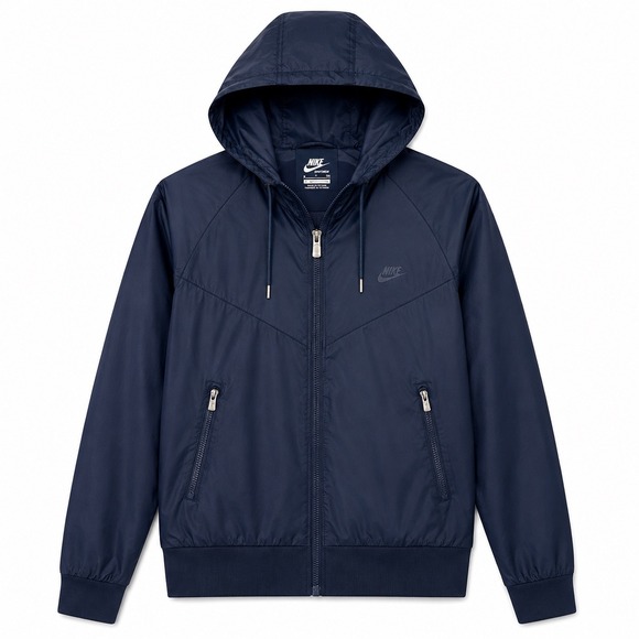 Nike Other - Nike Windrunner Hooded Windbreaker Jacket Blue Size Small